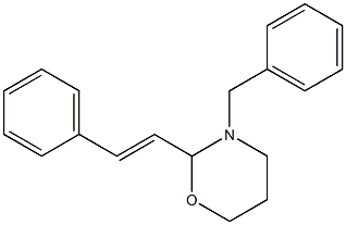 2-Styryl-3-benzyltetrahydro-2H-1,3-oxazine Struktur