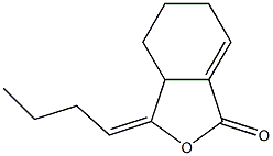 3a,4,5,6-Tetrahydro-3-butylidenephthalide Struktur