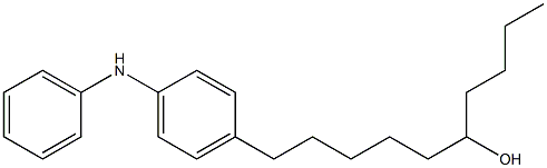 4-(6-Hydroxydecyl)phenylphenylamine Struktur