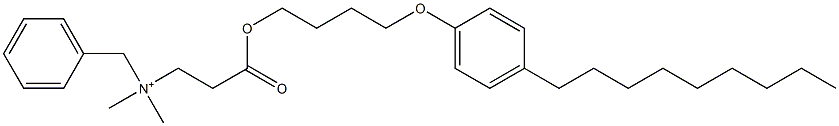 N,N-Dimethyl-N-benzyl-N-[2-[[4-(4-nonylphenyloxy)butyl]oxycarbonyl]ethyl]aminium Struktur