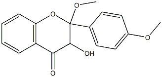 2,4'-Dimethoxyflavanonol Struktur