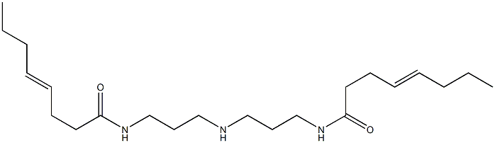 N,N'-[Iminobis(3,1-propanediyl)]bis(4-octenamide) Struktur