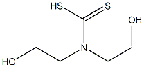 Bis(2-hydroxyethyl)dithiocarbamic acid Struktur