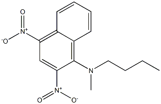 1-(Methylbutylamino)-2,4-dinitronaphthalene Struktur