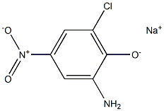 Sodium 2-amino-6-chloro-4-nitrophenolate Struktur