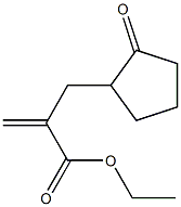 2-Methylene-3-(2-oxocyclopentyl)propionic acid ethyl ester Struktur