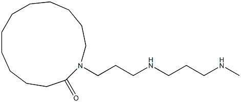 1-[3-[3-(Methylamino)propylamino]propyl]-1-azacyclotridecan-2-one Struktur