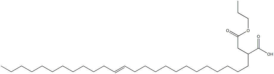 2-(13-Pentacosenyl)succinic acid 1-hydrogen 4-propyl ester Struktur