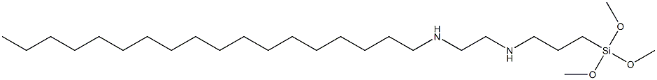 3-(Trimethoxysilyl)-N-[2-(octadecylamino)ethyl]propan-1-amine Struktur