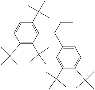 1-(2,3,6-Tri-tert-butylphenyl)-1-(3,4-di-tert-butylphenyl)propane Struktur