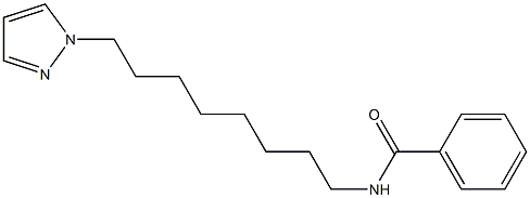 N-[8-(1H-Pyrazol-1-yl)octyl]benzamide Struktur