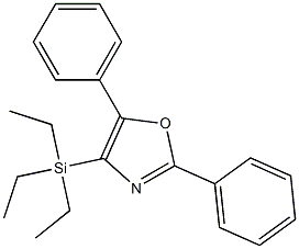 4-(Triethylsilyl)-2,5-diphenyloxazole Struktur