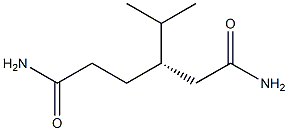 [S,(-)]-3-Isopropylhexanediamide Struktur