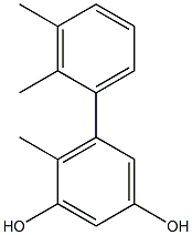 4-Methyl-5-(2,3-dimethylphenyl)benzene-1,3-diol Struktur