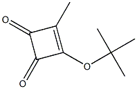 3-Methyl-4-tert-butoxy-3-cyclobutene-1,2-dione Struktur