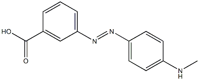 4'-(Methylamino)azobenzene-3-carboxylic acid Struktur