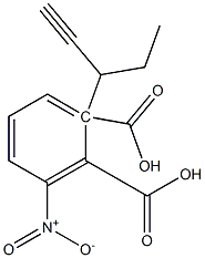 (-)-3-Nitrophthalic acid hydrogen 1-[(R)-1-pentyne-3-yl] ester Struktur