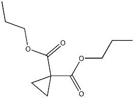 1,1-Cyclopropanedicarboxylic acid dipropyl ester Struktur