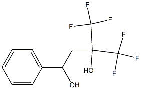 4-Phenyl-1,1,1-trifluoro-2-trifluoromethyl-2,4-butanediol Struktur