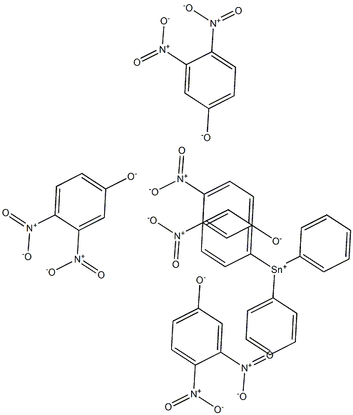 Triphenyltin(IV)3,4-dinitrophenolate Struktur