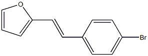 2-(4-Bromostyryl)furan Struktur