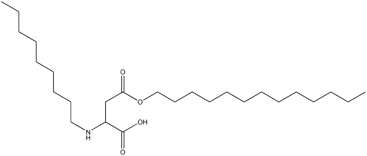 2-Nonylamino-3-(tridecyloxycarbonyl)propionic acid Struktur