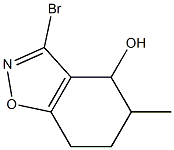 3-Bromo-4,5,6,7-tetrahydro-5-methyl-1,2-benzisoxazol-4-ol Struktur