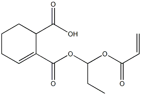 2-Cyclohexene-1,2-dicarboxylic acid 2-[1-(acryloyloxy)propyl] ester Struktur