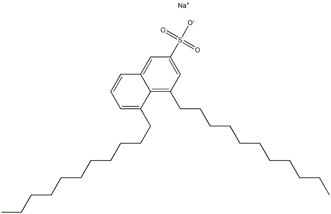 4,5-Diundecyl-2-naphthalenesulfonic acid sodium salt Struktur