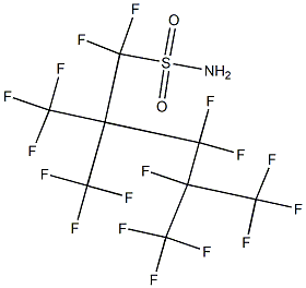 2,2,4-Tris(trifluoromethyl)-1,1,3,3,4,5,5,5-octafluoro-1-pentanesulfonamide Struktur