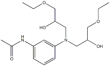 3'-[Bis(3-ethoxy-2-hydroxypropyl)amino]acetanilide Struktur