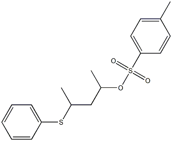 4-Methylbenzenesulfonic acid 1-methyl-3-phenylthiobutyl ester Struktur