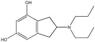 2-(Dipropylamino)indane-5,7-diol Struktur