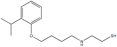 2-[[4-[2-(1-Methylethyl)phenoxy]butyl]amino]ethanethiol Struktur