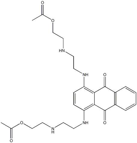 1,4-Bis[[2-[(2-hydroxyethyl)amino]ethyl]amino]-9,10-anthraquinone diacetate Struktur