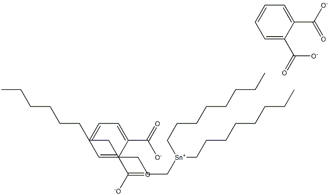 Bis(phthalic acid 1-dodecyl)dioctyltin(IV) salt Struktur