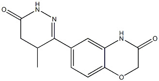 6-[(1,4,5,6-Tetrahydro-4-methyl-6-oxopyridazin)-3-yl]-4H-1,4-benzoxazin-3(2H)-one Struktur