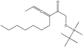 1-(tert-Butyldimethylsiloxy)-3-heptyl-3,4-hexadien-2-one Struktur