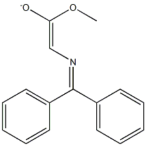 2-[(Diphenylmethylene)amino]-1-methoxyethene-1-olate Struktur