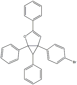 1,3,6-Triphenyl-5-(4-bromophenyl)-2-oxabicyclo[3.1.0]hex-3-ene Struktur