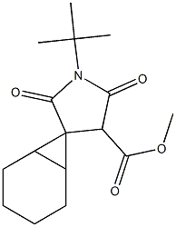 1'-tert-Butyl-2',5'-dioxospiro[bicyclo[4.1.0]heptane-7,3'-pyrrolidine]-4'-carboxylic acid methyl ester Struktur