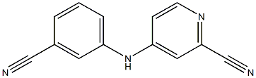 4-(3-Cyanophenylamino)pyridine-2-carbonitrile Struktur