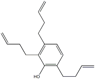 2,3,6-Tri(3-butenyl)phenol Struktur