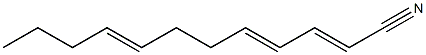 2,4,8-Dodecatrienenitrile Struktur