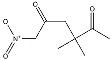 6-Nitro-3,3-dimethylhexane-2,5-dione Struktur