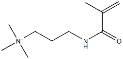 N,N,N-Trimethyl-N-[3-(methacryloylamino)propyl]aminium Struktur