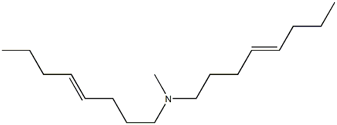 N-Methyl-N,N-di(4-octenyl)amine Struktur