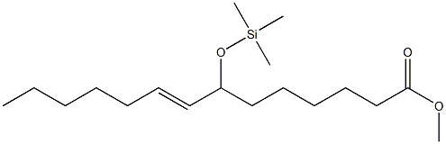 7-(Trimethylsiloxy)-8-tetradecenoic acid methyl ester Struktur