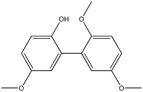 4-Methoxy-2-(2,5-dimethoxyphenyl)phenol Struktur