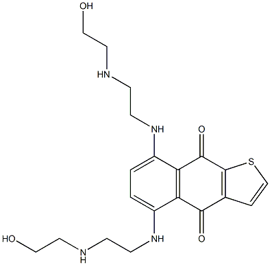 5,8-Bis[2-(2-hydroxyethylamino)ethylamino]naphtho[2,3-b]thiophene-4,9-dione Struktur